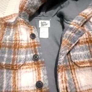 Hooded flannel baby b’gosh jacket 3 months